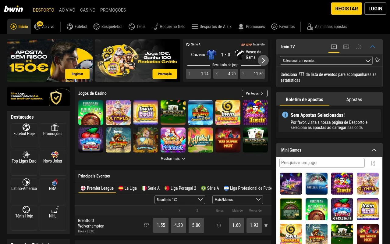 Bwin casa de apostas em Portugal