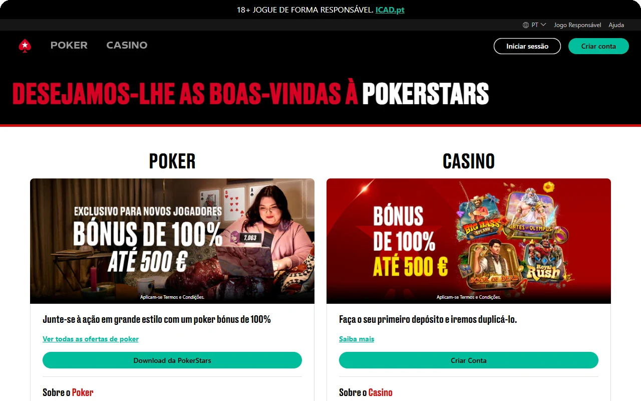 PokerStars Portugal screenshot